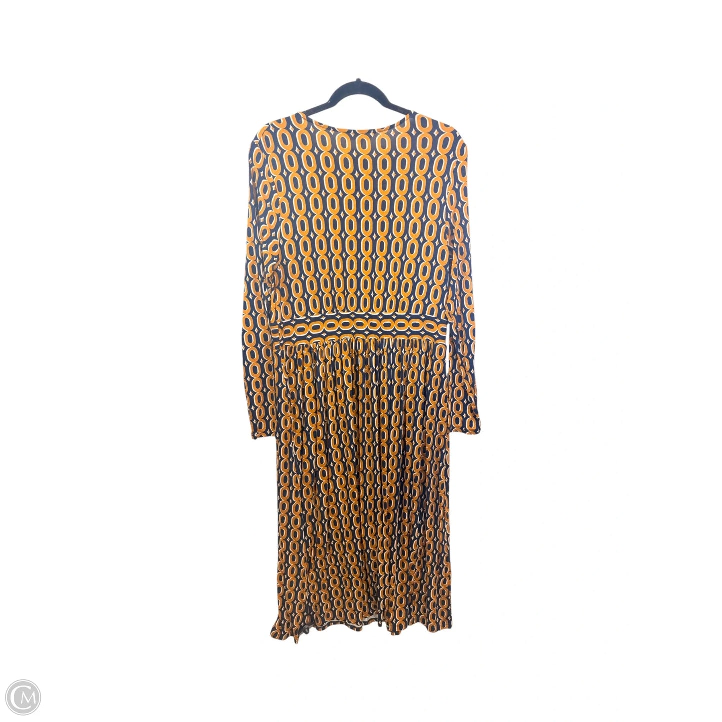 Dress Casual Maxi By Boden In Blue & Brown, Size: L
