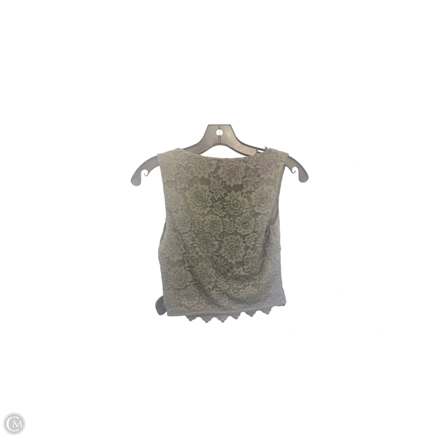 Top Sleeveless By Reoria In Green, Size: S