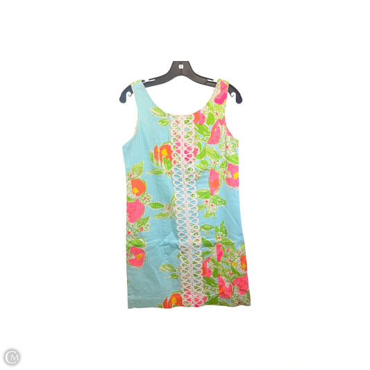 Dress Designer By Lilly Pulitzer In Blue & Green, Size: 4