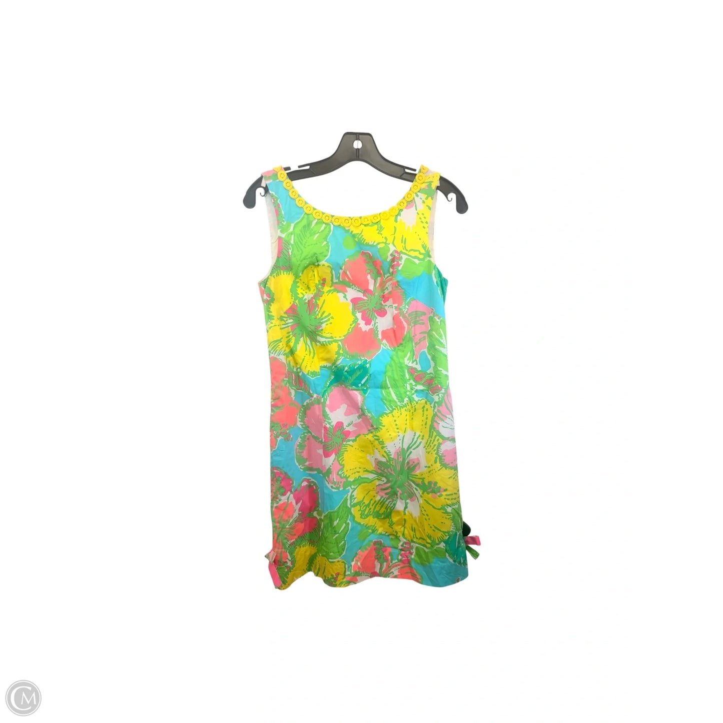Dress Designer By Lilly Pulitzer In Green & Yellow, Size: 2