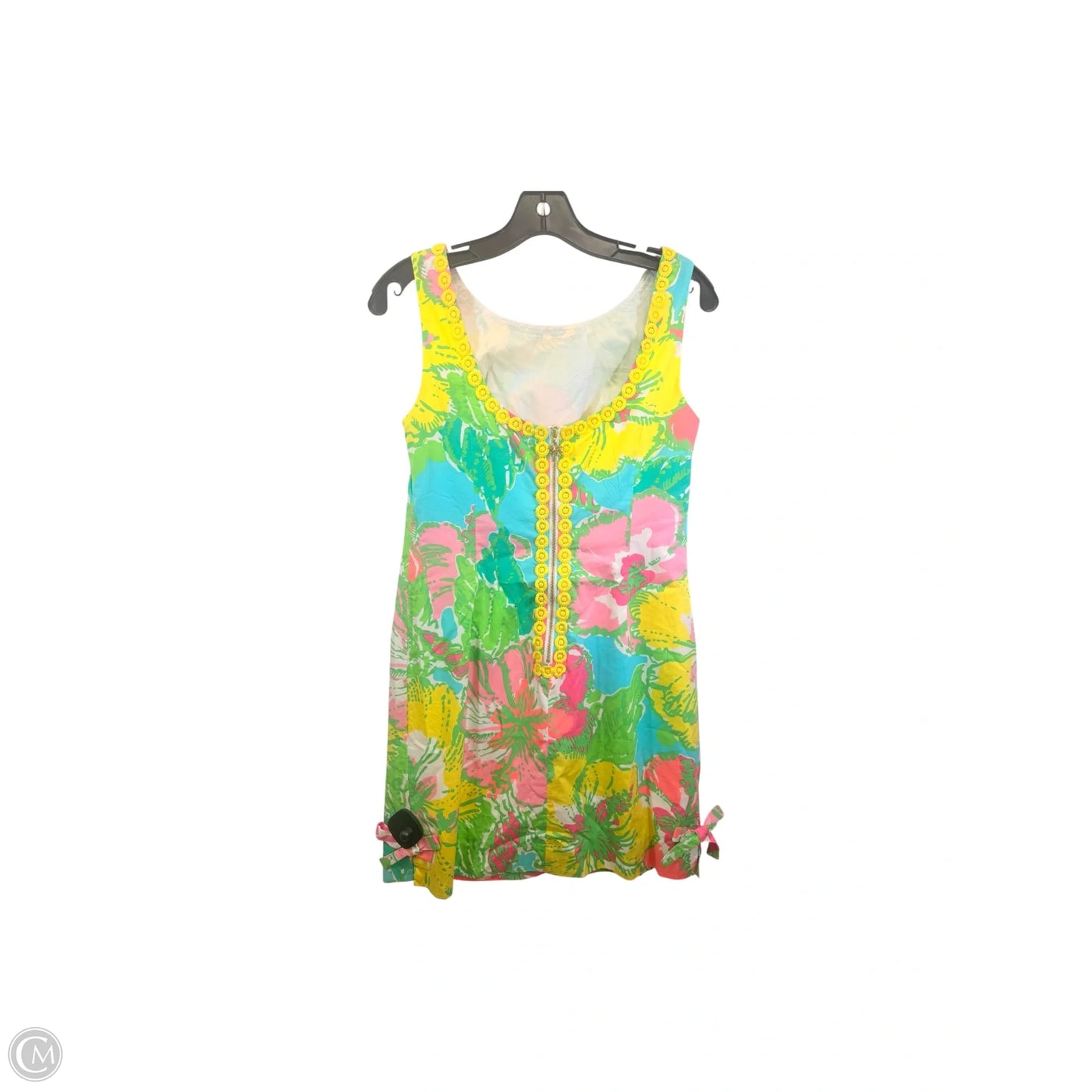 Dress Designer By Lilly Pulitzer In Green & Yellow, Size: 2
