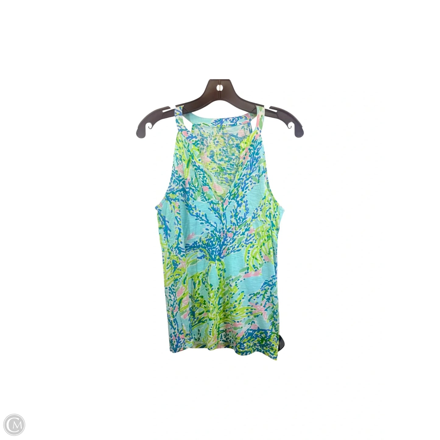 Top Sleeveless Designer By Lilly Pulitzer In Blue & Green, Size: S
