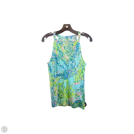 Top Sleeveless Designer By Lilly Pulitzer In Blue & Green, Size: S