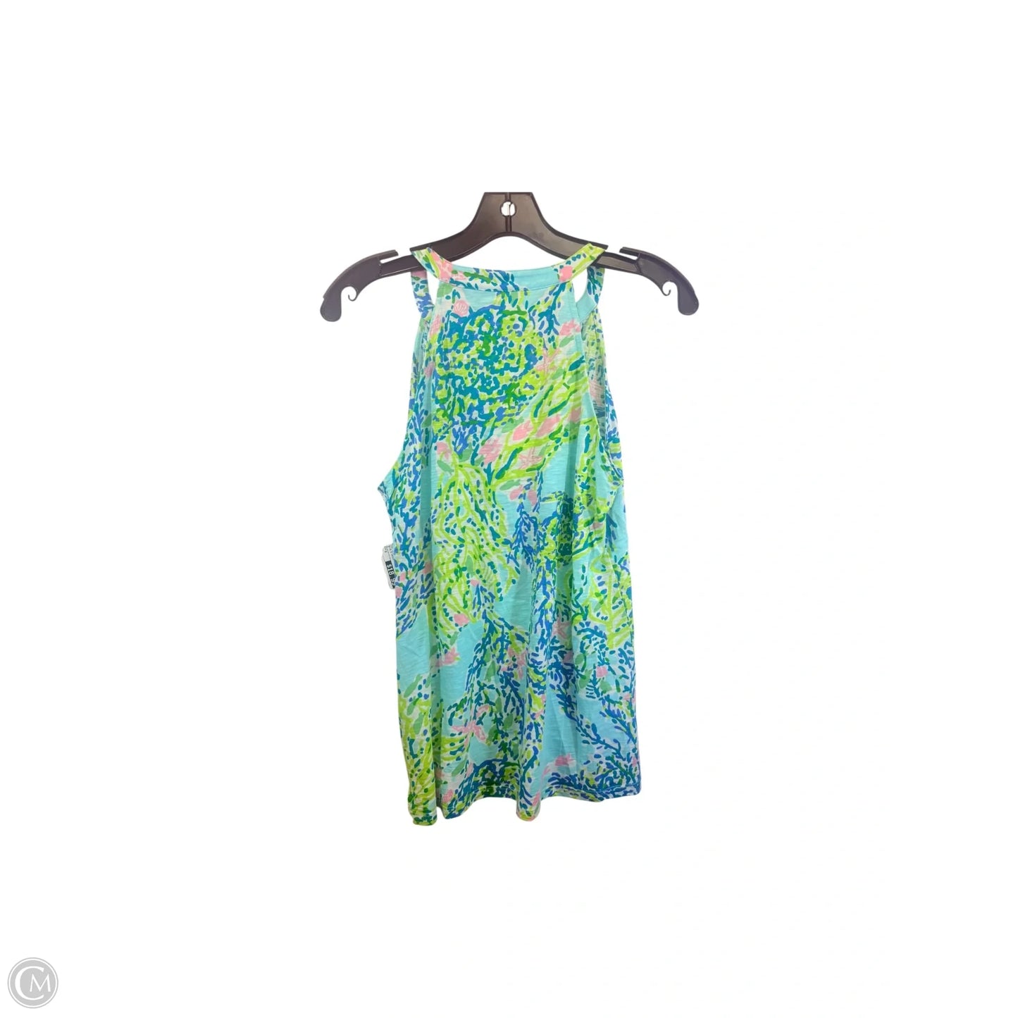 Top Sleeveless Designer By Lilly Pulitzer In Blue & Green, Size: S