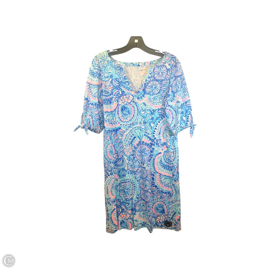 Dress Casual Midi By Lilly Pulitzer In Blue & Pink, Size: S
