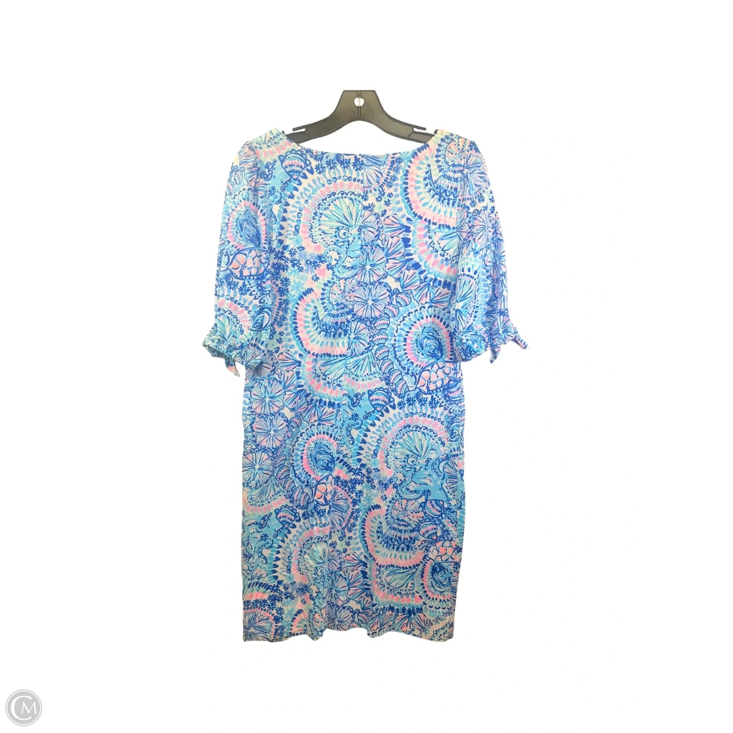 Dress Casual Midi By Lilly Pulitzer In Blue & Pink, Size: S