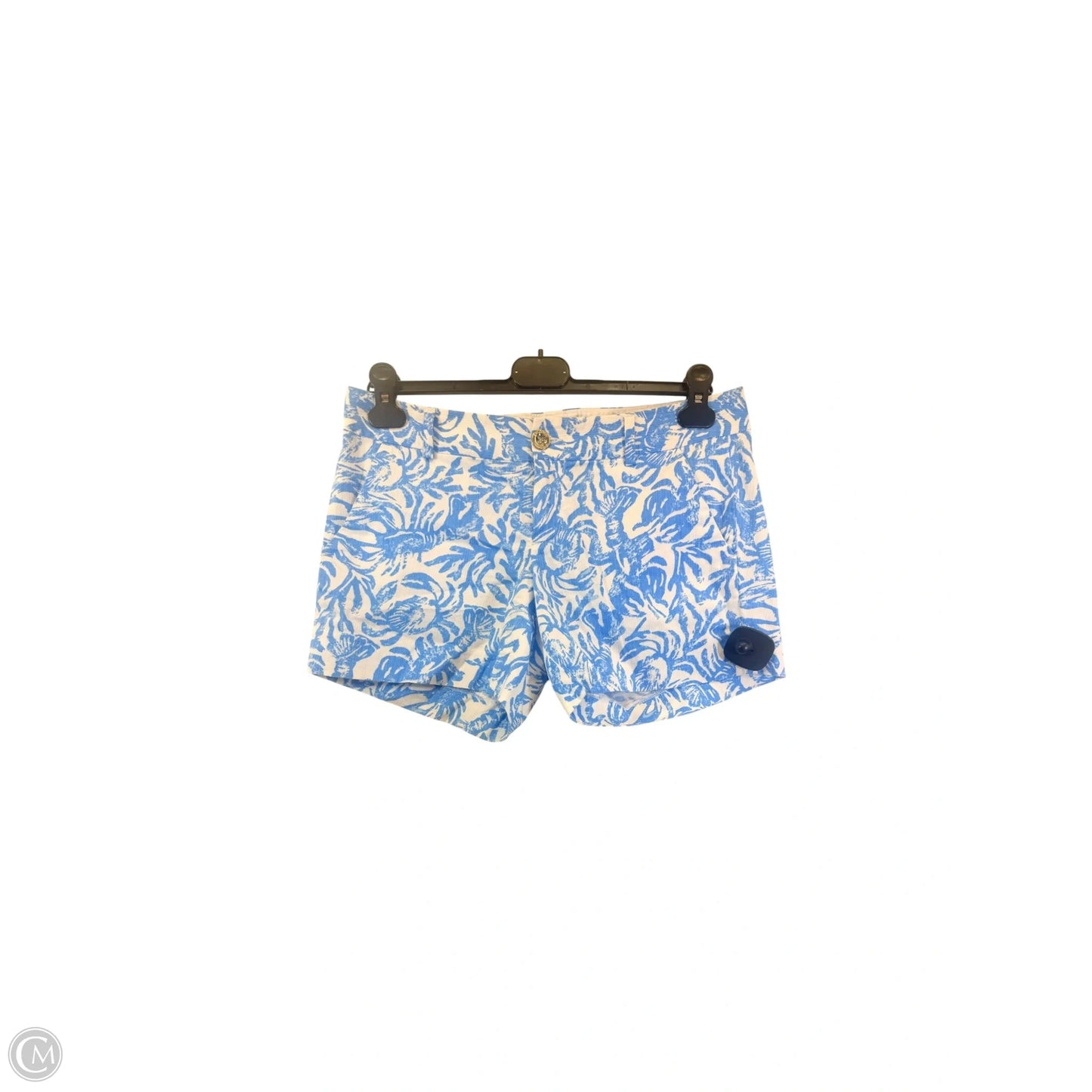 Shorts Designer By Lilly Pulitzer In Blue & White, Size: 4