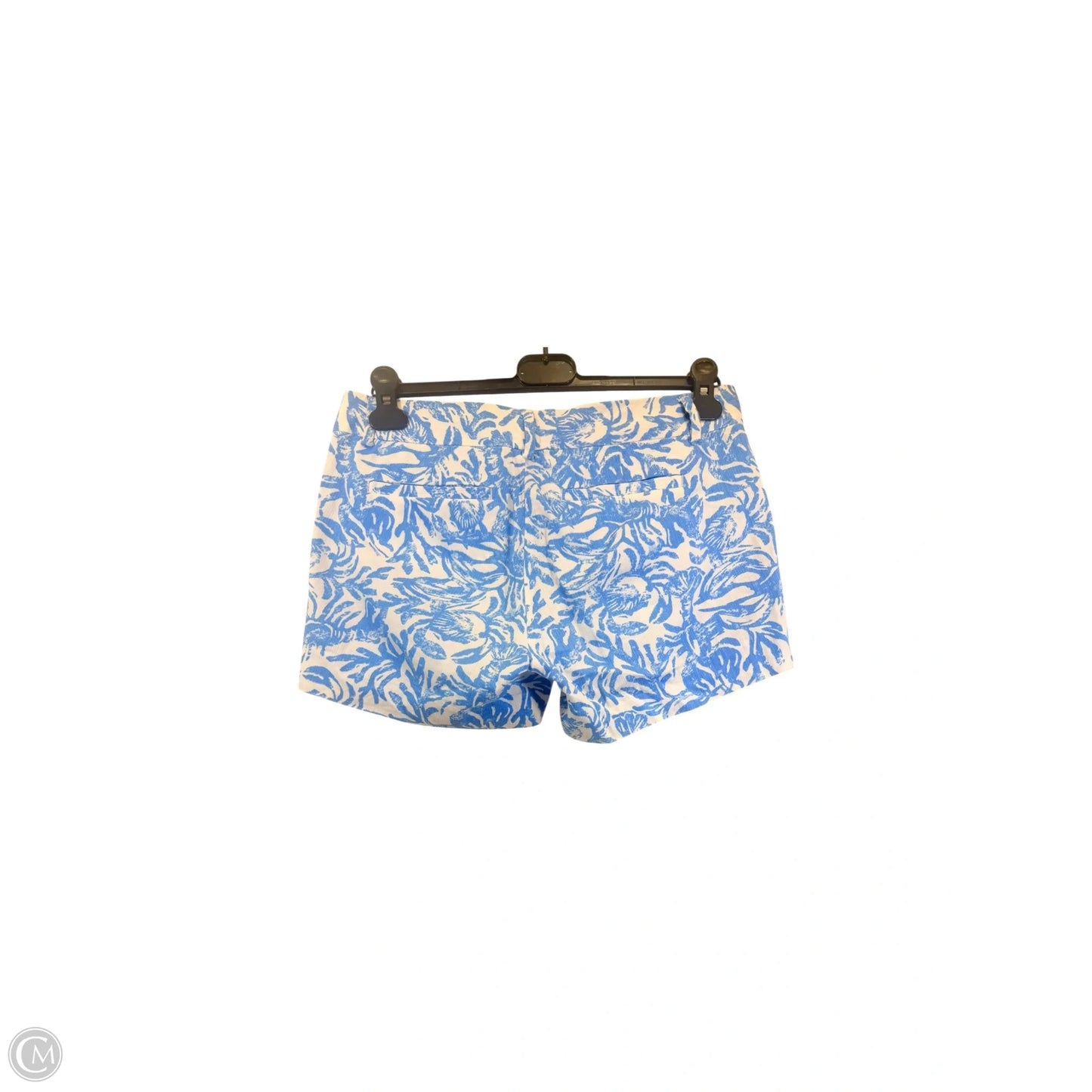 Shorts Designer By Lilly Pulitzer In Blue & White, Size: 4