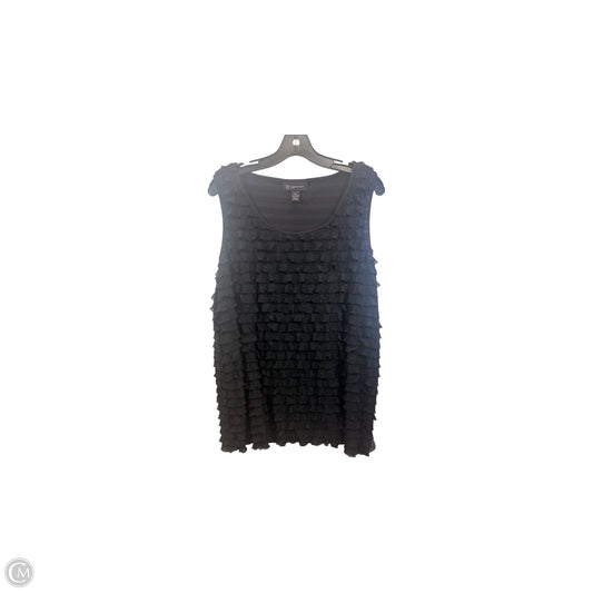 Top Sleeveless By Inc In Black, Size: 2x