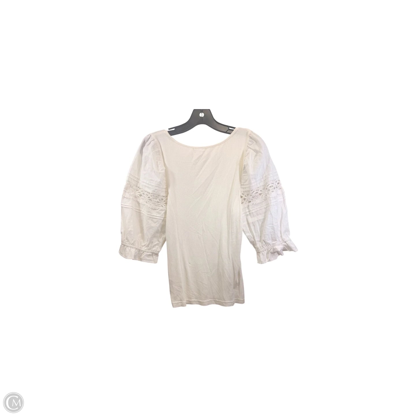 Top Short Sleeve By Free People In Cream, Size: M