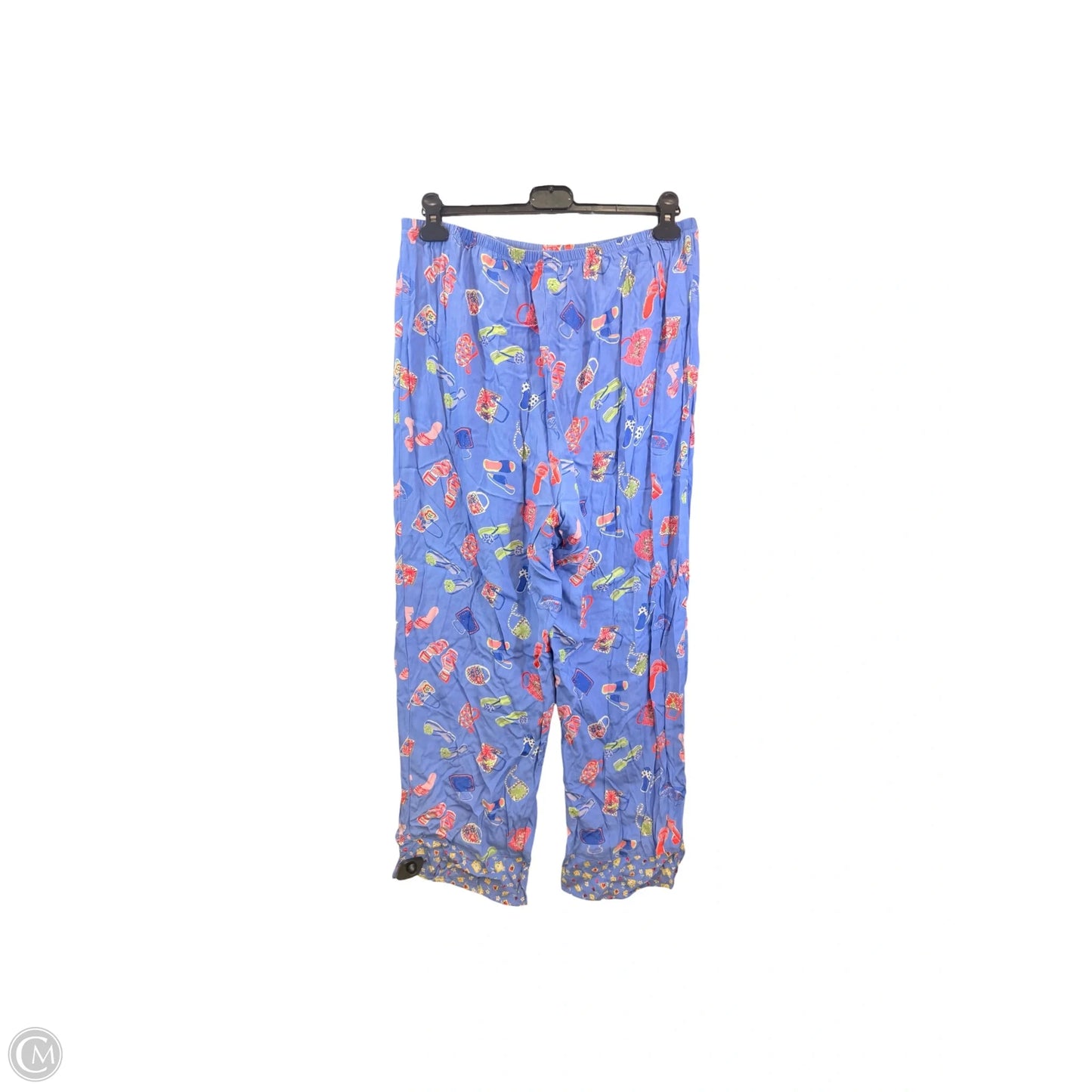 Pants Lounge By Twyla Blu In Blue & Pink, Size: Xl