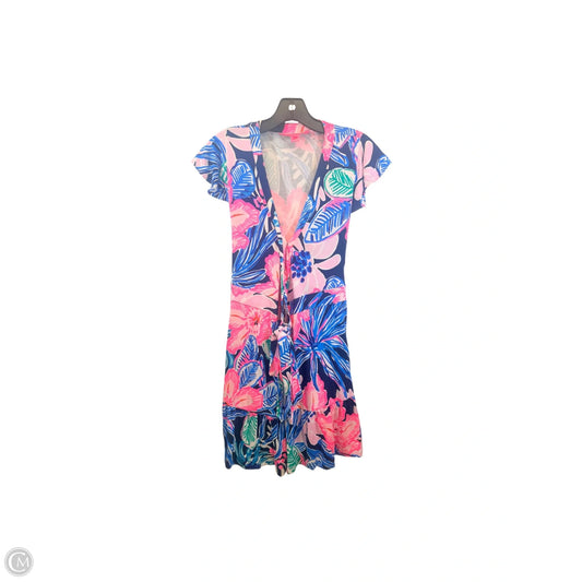 Dress Designer By Lilly Pulitzer In Blue & Pink, Size: Xs