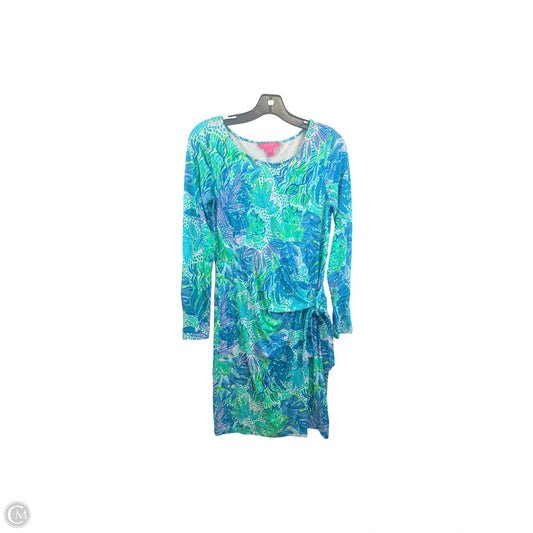 Dress Designer By Lilly Pulitzer In Blue & Green, Size: Xs