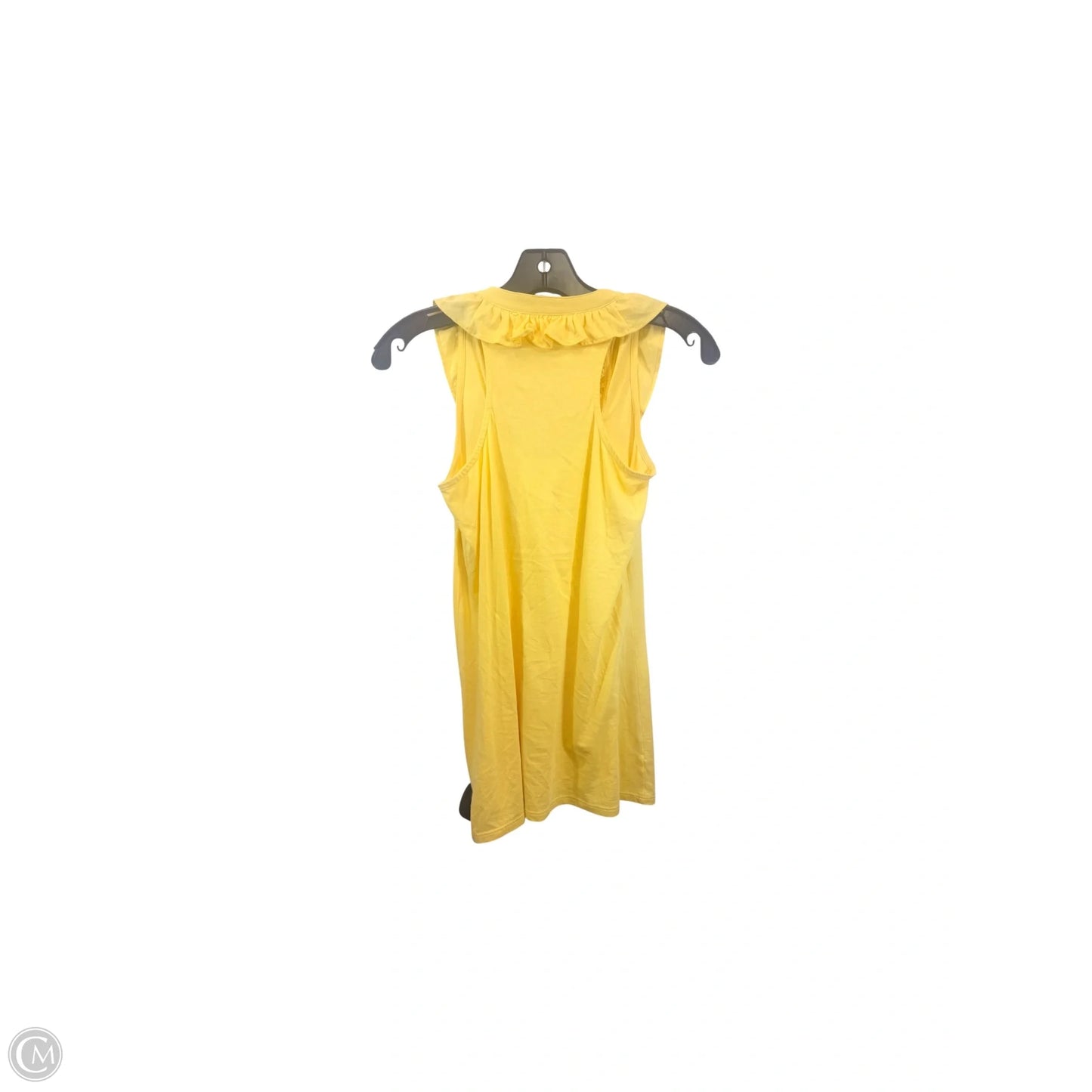Top Sleeveless Designer By Lilly Pulitzer In Yellow, Size: Xs