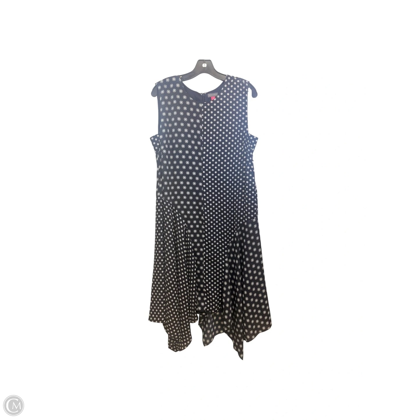 Dress Casual Maxi By Vince Camuto In Blue & White, Size: L