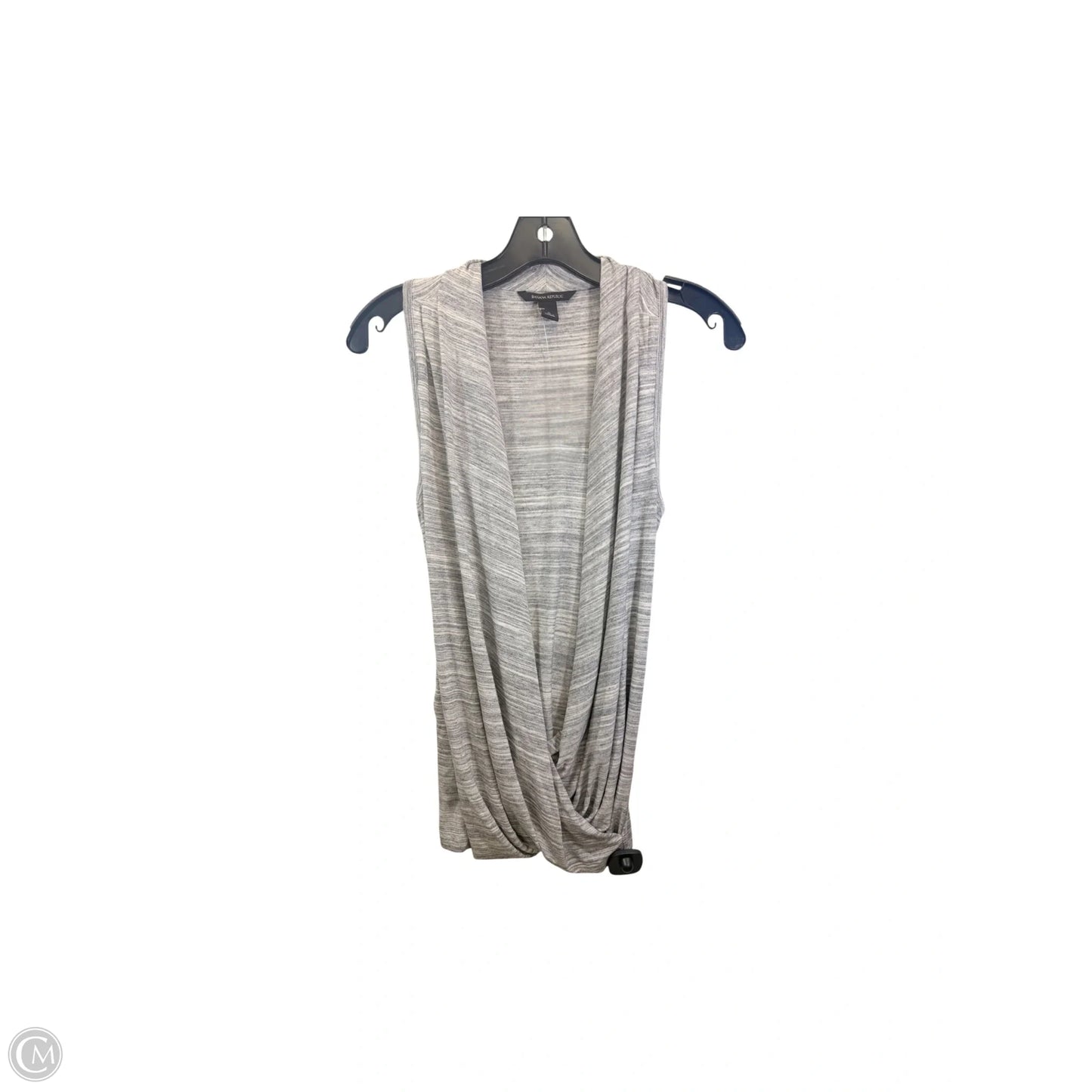 Top Sleeveless By Banana Republic In Grey, Size: S