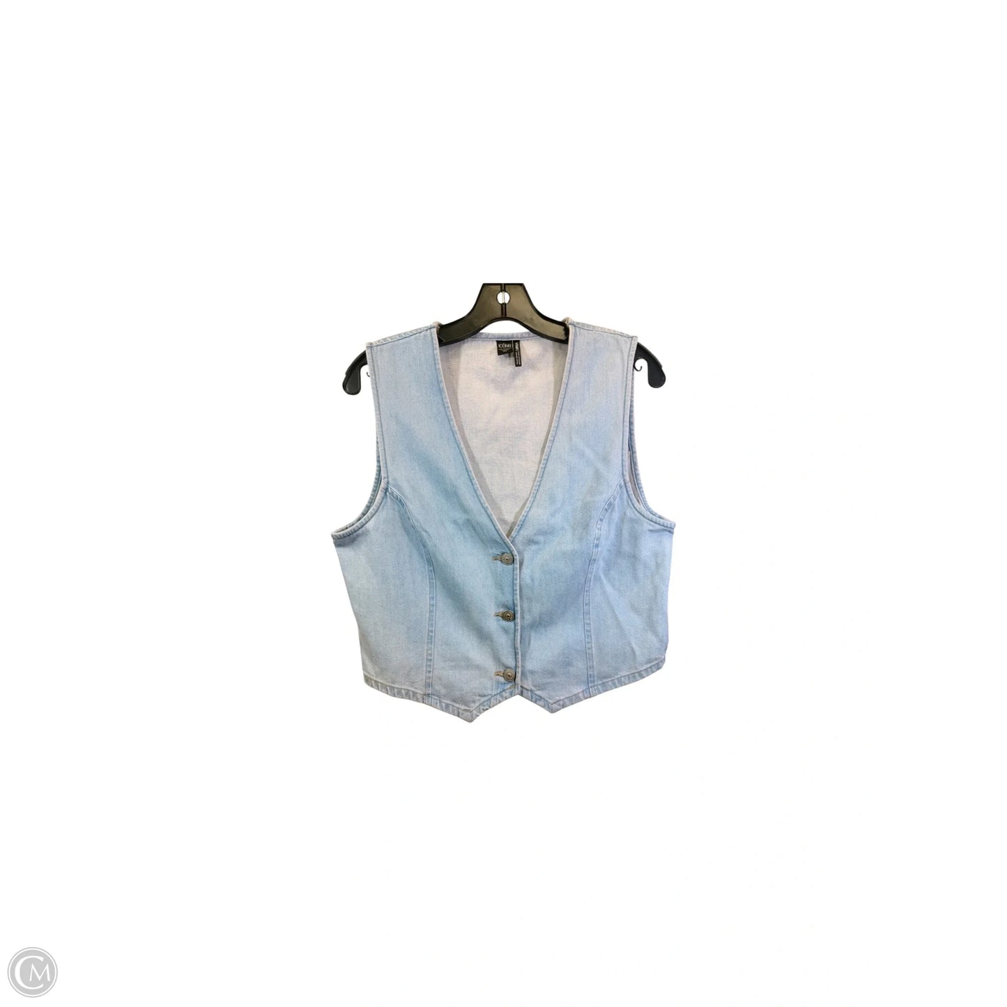 Vest Other By Icōne In Blue Denim, Size: L