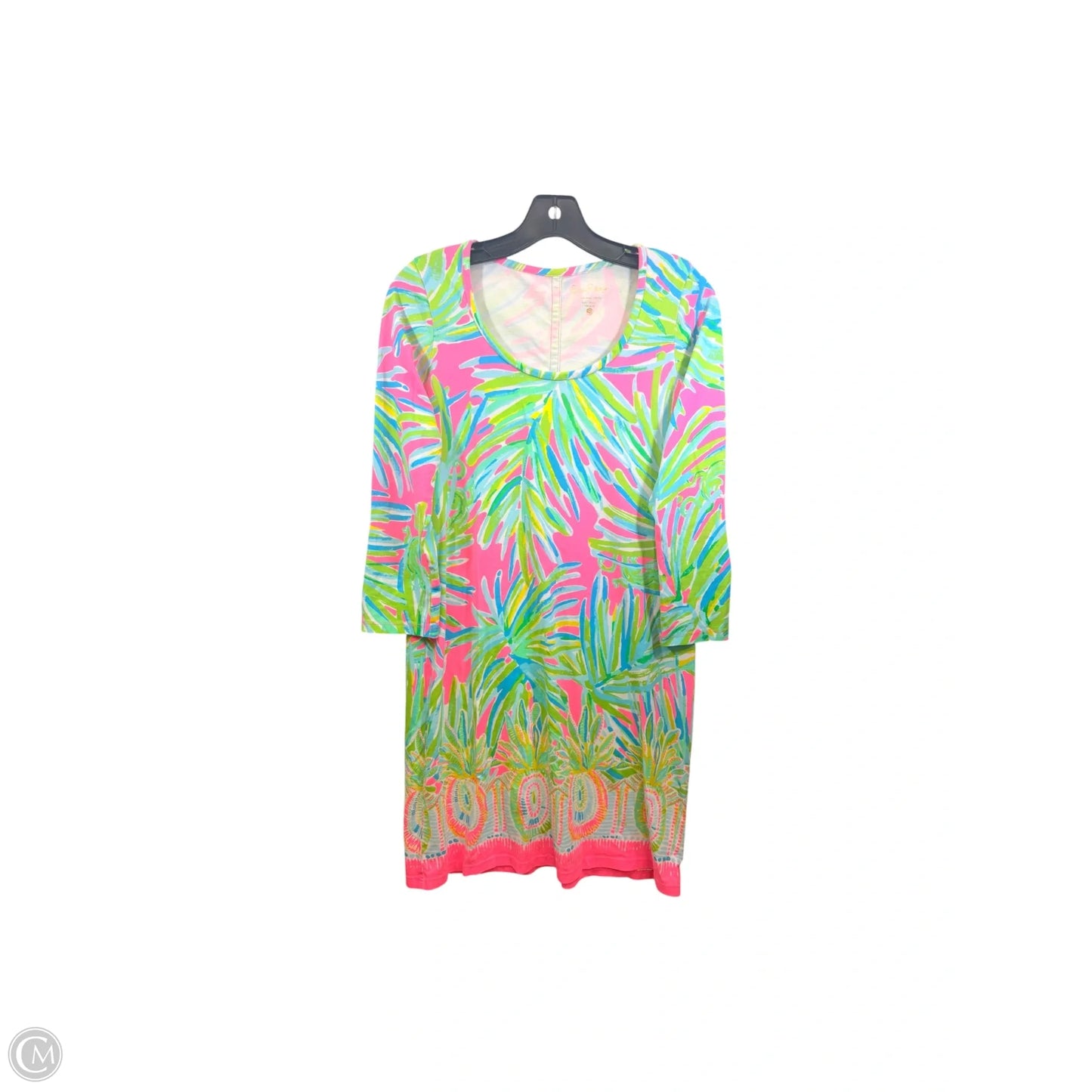 Dress Designer By Lilly Pulitzer In Green & Pink, Size: S