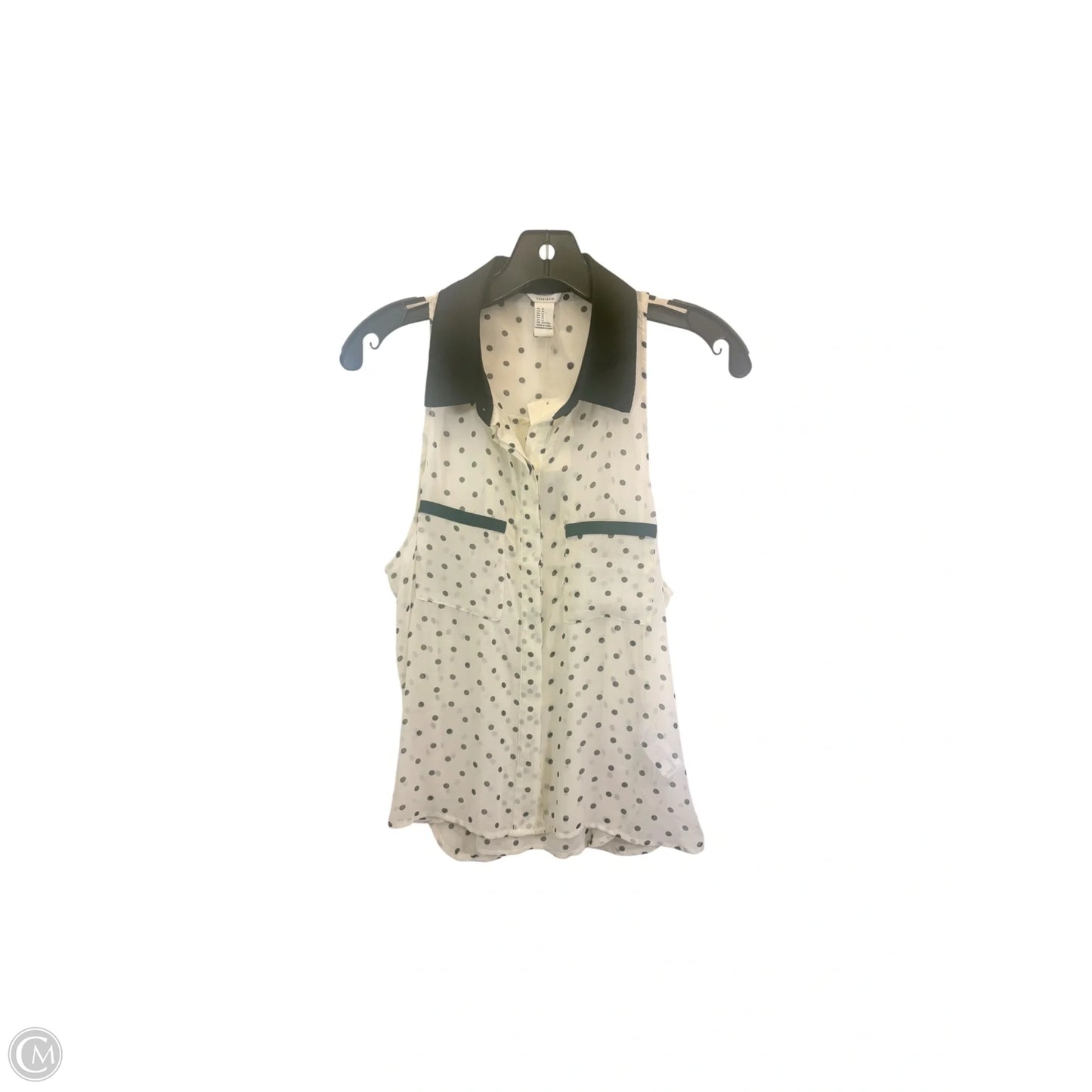 Top Long Sleeve By Forever 21 In Black & Tan, Size: M