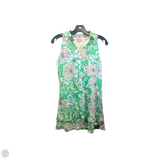 Dress Designer By Lilly Pulitzer In Green & Pink, Size: Xs