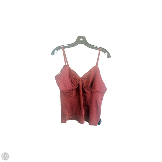 Tank Top By No Boundaries In Maroon, Size: L