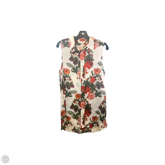 Tunic Sleeveless By Soft Surroundings In Floral Print, Size: Mp