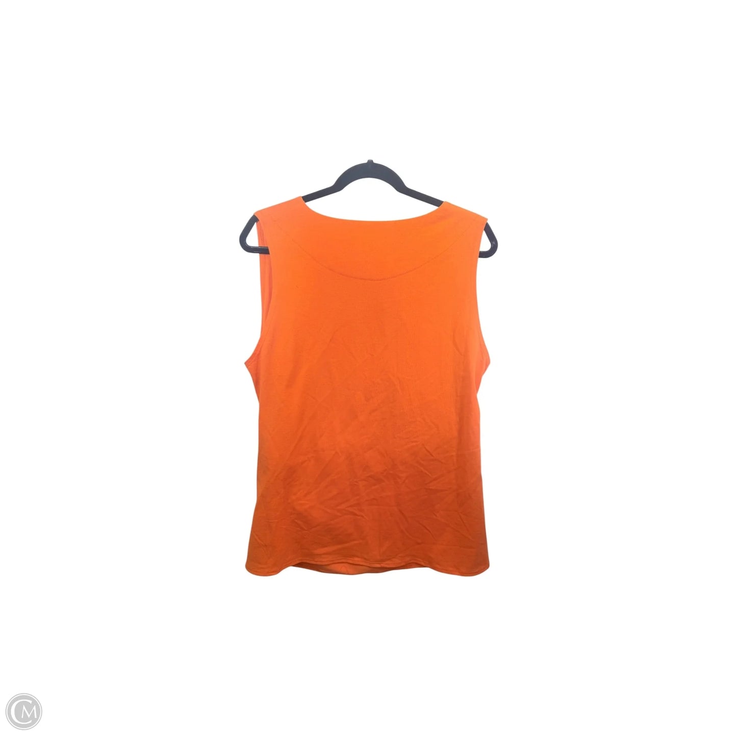Top Sleeveless By Lesley Evers In Orange, Size: Xl