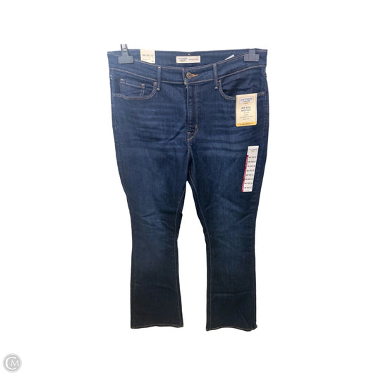 Jeans Boot Cut By Levis In Blue Denim, Size: 14