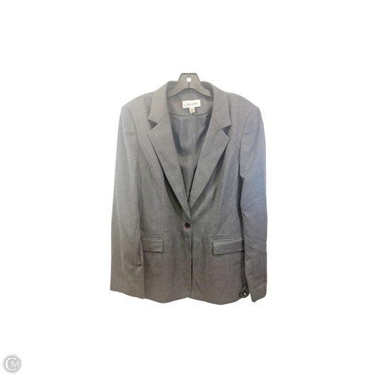 Blazer By Calvin Klein In Blue & Grey, Size: Xl