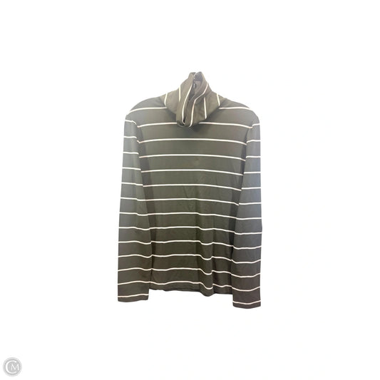 Top Long Sleeve By Talbots In Green & Tan, Size: M