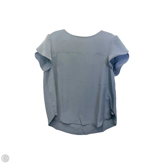 Top Short Sleeve By Loft In Grey, Size: M