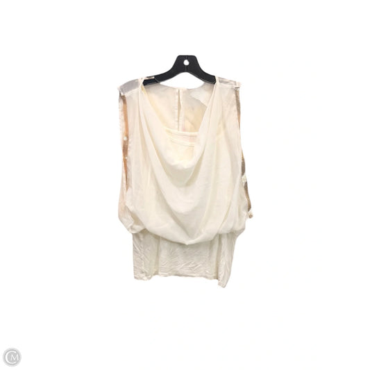Top Short Sleeve By Love J In Cream, Size: L