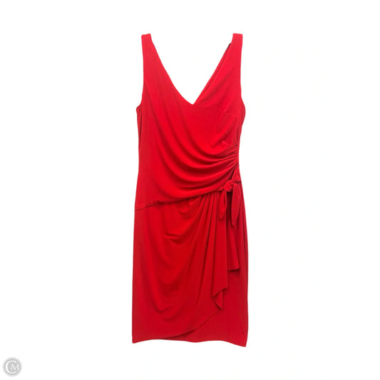 Dress Casual Midi By Lauren By Ralph Lauren In Red, Size: S