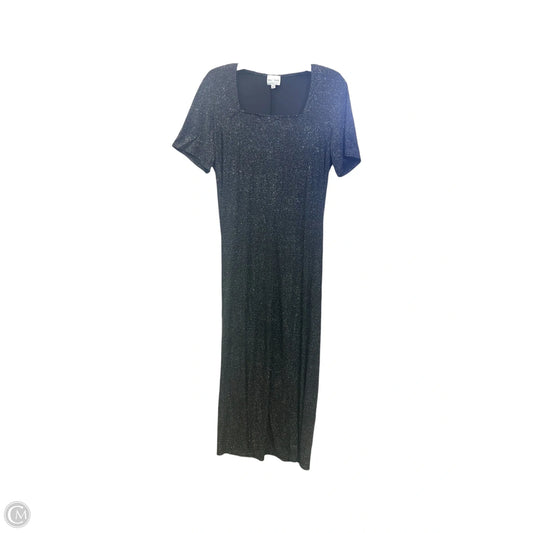 Dress Party Long By Clothes Mentor In Black & Silver, Size: 2x