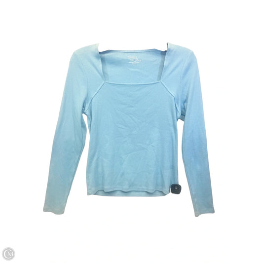 Top Long Sleeve By Time And Tru In Blue, Size: L