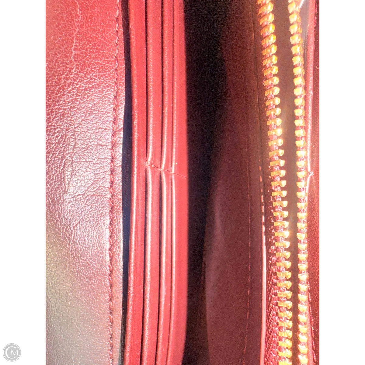 Wallet Leather By Coach Size: Medium