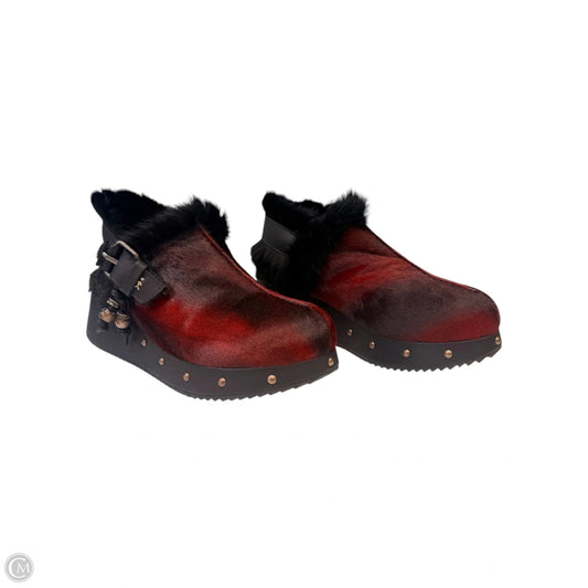 Shoes Heels Block By Henry Beguelin In Black & Red, Size: 8