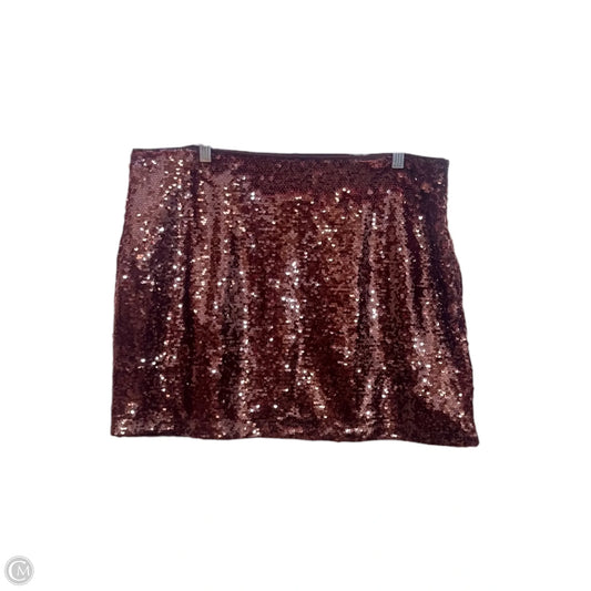 Skirt Mini & Short By H&m In Maroon, Size: L
