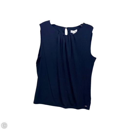 Top Sleeveless By Calvin Klein In Black, Size: L