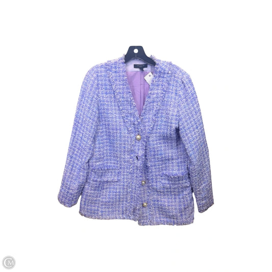 Blazer By Ann Taylor In Purple, Size: Sp