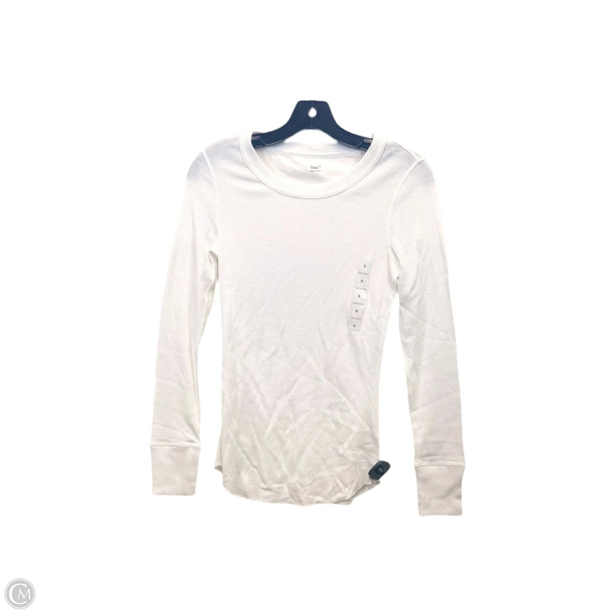 Top Long Sleeve Basic By Gap In White, Size: S