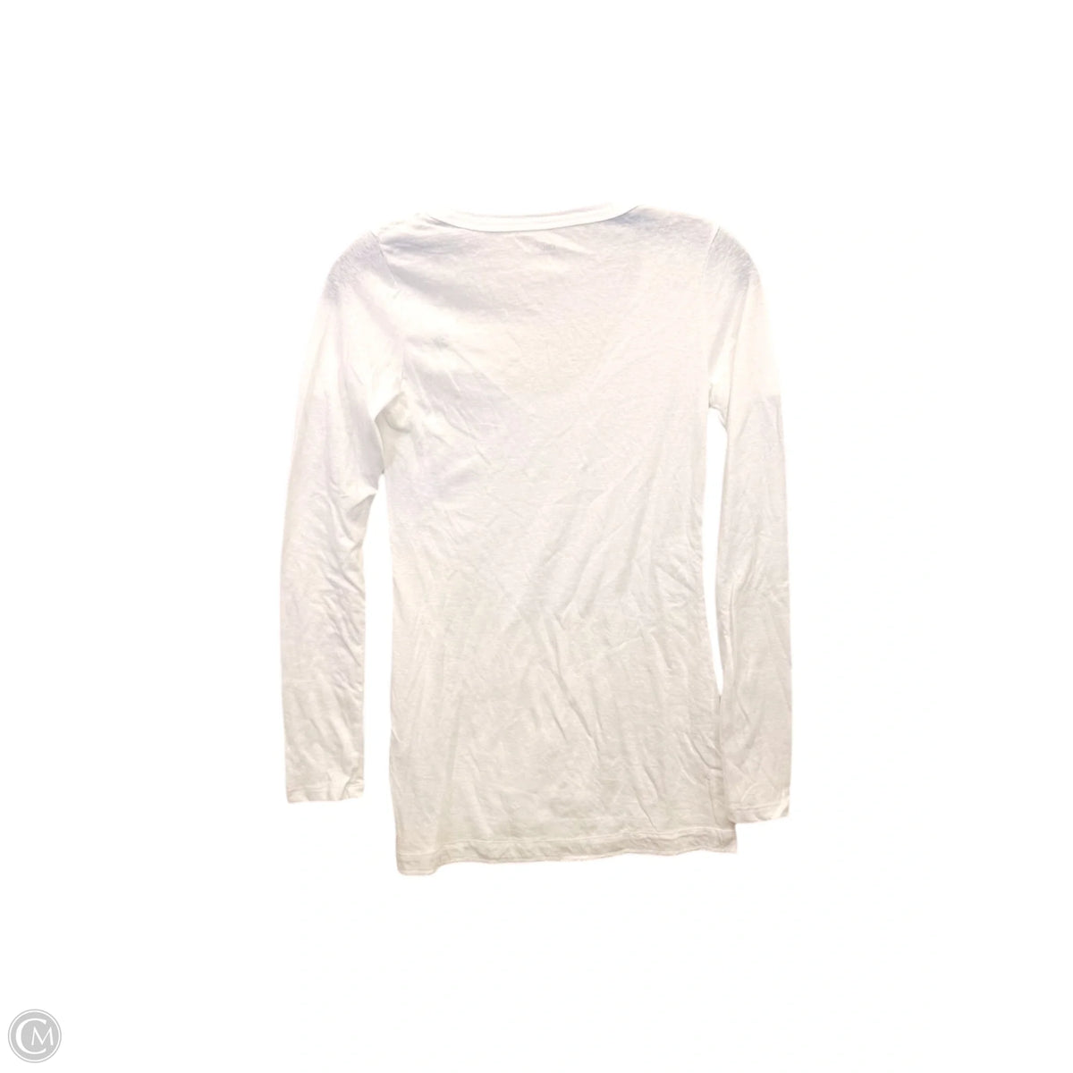 Top Long Sleeve Basic By Gap In White, Size: Xs