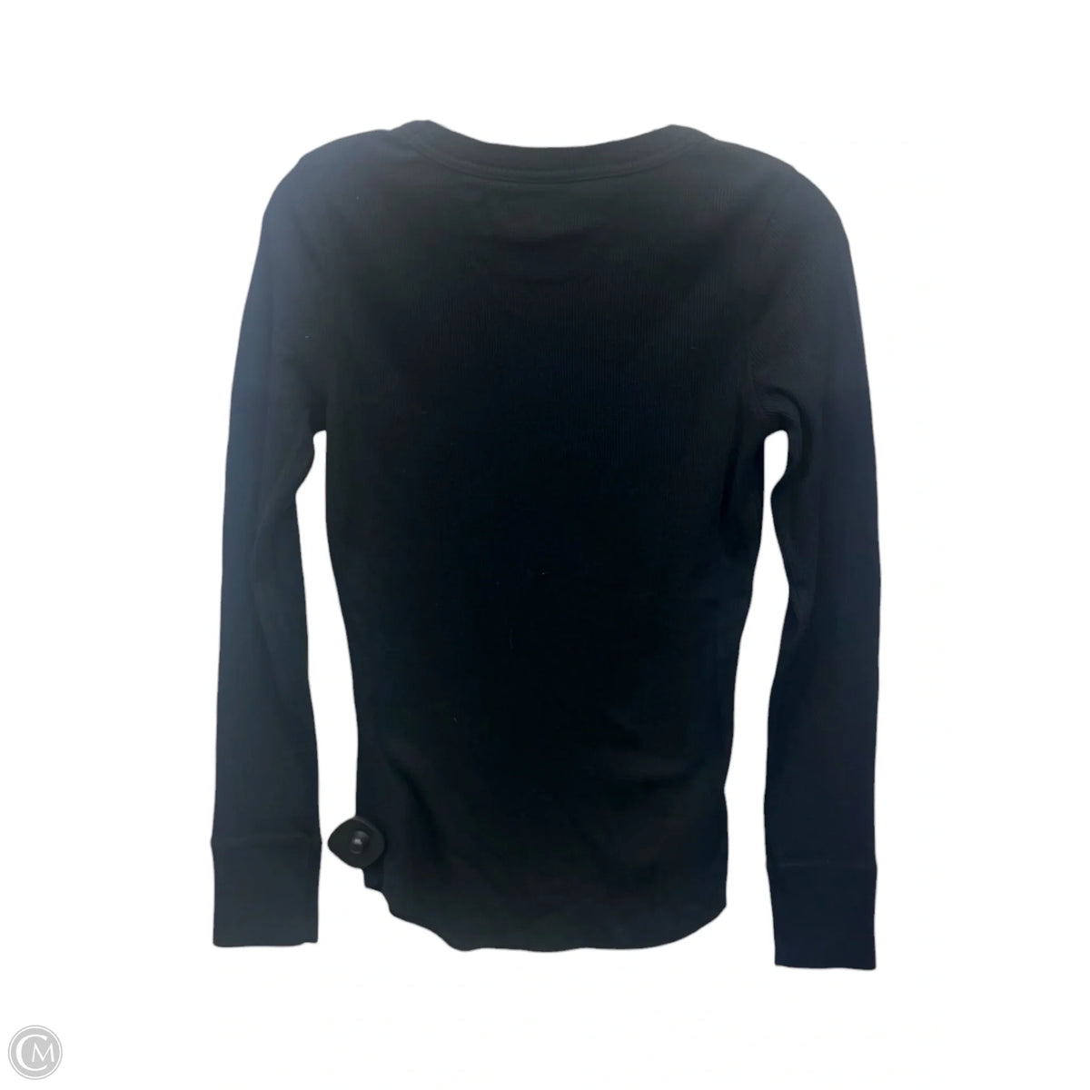 Top Long Sleeve Basic By Gap In Black, Size: S