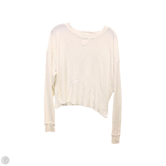 Top Long Sleeve By John Galt In Cream, Size: S
