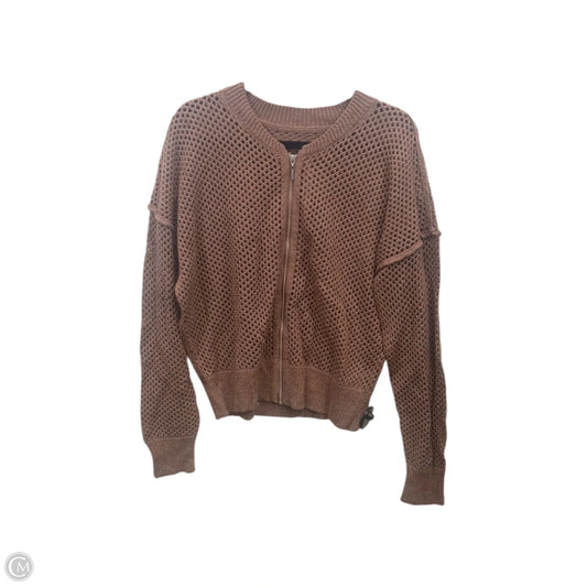 Cardigan By Pilcro In Brown, Size: Xl