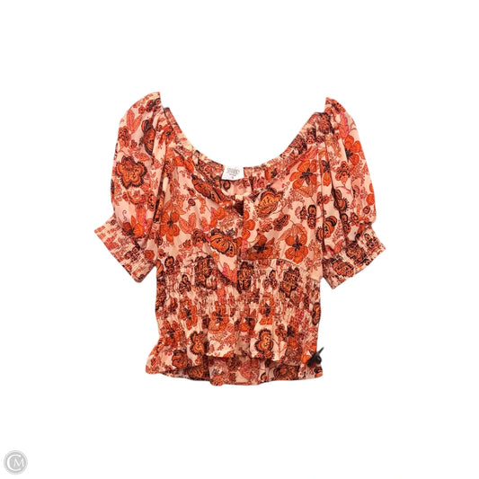 Top Short Sleeve By Sienna Sky In Floral Print, Size: M