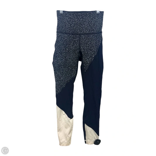 Athletic Leggings By Lululemon In Black & Cream, Size: 2