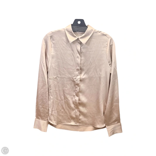 Top Long Sleeve By A New Day In Taupe, Size: Xs