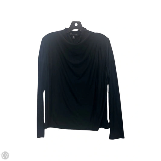 Top Long Sleeve By Banana Republic In Black, Size: M
