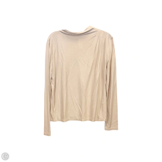 Top Long Sleeve By Banana Republic In Tan, Size: M